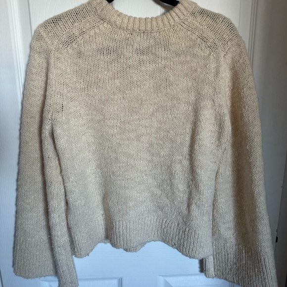 Banana Republic Cream Wool Sweater women’s size S - Picture 2 of 4